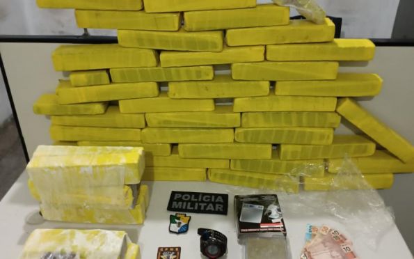 Quase 40kg de maconha são apreendidos em N Sra do Socorro (SE)