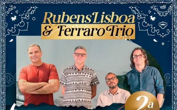 Rubens Lisboa e Ferraro Trio celebram Cazuza em show no Café da Gente